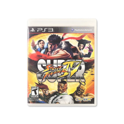 Super Street Fighter IV for PlayStation 3 - Box front - Complete in box or box and game.