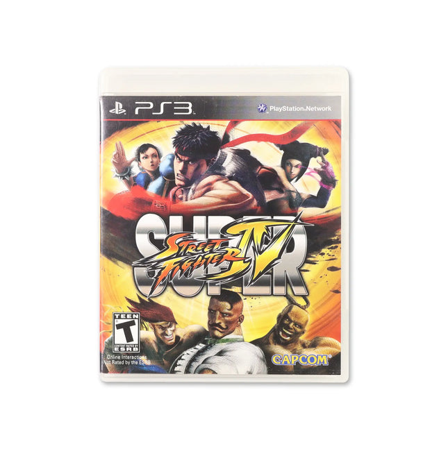 Super Street Fighter IV for PlayStation 3 - Box front - Complete in box or box and game.