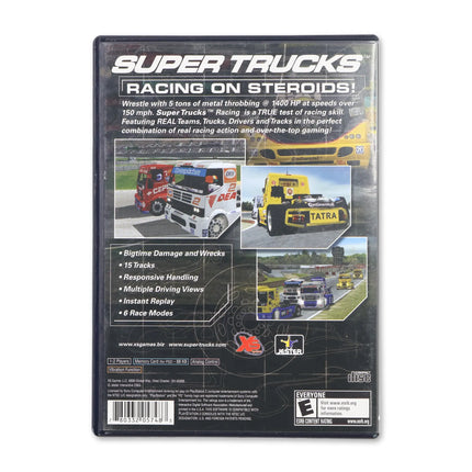 Super Trucks Racing for Sony PlayStation 2 - Case back cover - Product gallery.