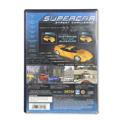 Supercar Street Challenge for Sony PlayStation 2 - Case back cover - Product gallery.