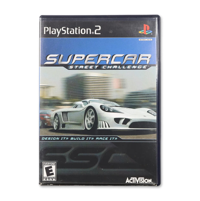 Supercar Street Challenge for Sony PlayStation 2 - Case front cover - Complete in box or case and game.