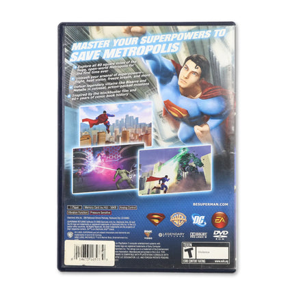Superman Returns for Sony PlayStation 2 - Case back cover - Product gallery.