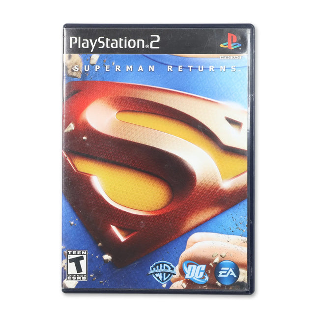 Superman Returns for Sony PlayStation 2 - Case front cover - Complete in box or case and game.