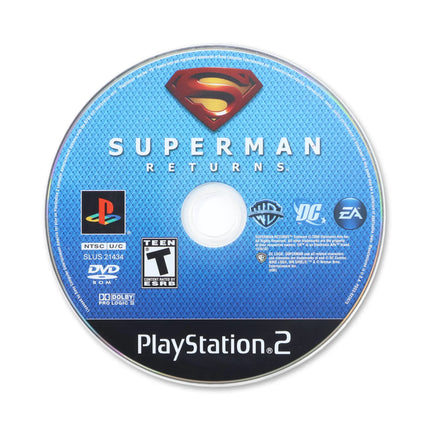 Superman Returns for Sony PlayStation 2 - Disc front with label - Game only.
