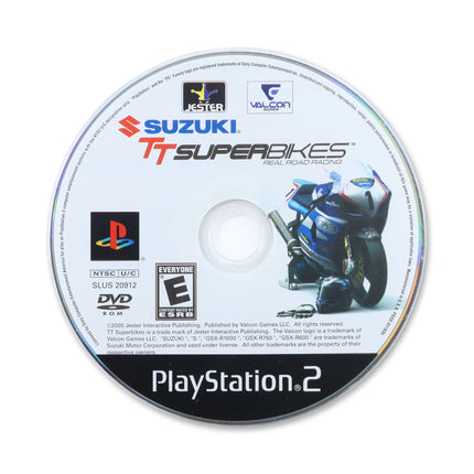 Suzuki TT Superbikes for Sony PlayStation 2 - Disc front with label - Game only.