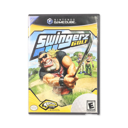 Swingerz Golf for Nintendo GameCube - Case front cover - Complete in box or case and game.
