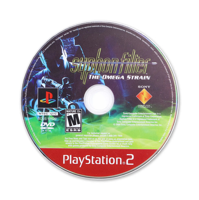 Syphon Filter Omega Strain [Greatest Hits] for Sony PlayStation 2 - Disc front with label - Game only.