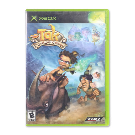 Tak Great Juju Challenge for Microsoft Xbox - Case front cover - Complete in box or case and game.
