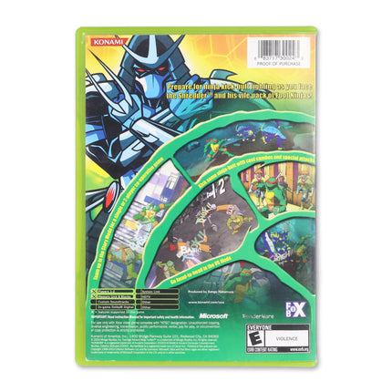 Teenage Mutant Ninja Turtles for Microsoft Xbox - Case back cover - Product gallery.