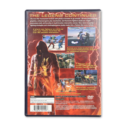 Tekken 4 for Sony PlayStation 2 - Case back cover - Product gallery.