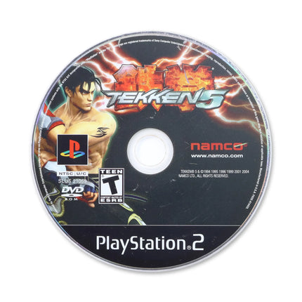 Tekken 5 for Sony PlayStation 2 - Disc front with label - Game only.