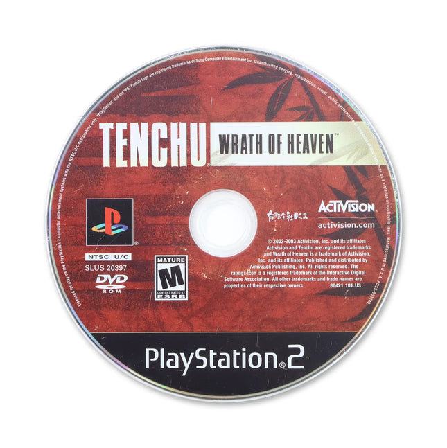 Tenchu 3 Wrath of Heaven for Sony PlayStation 2 - Disc front with label - Game only.