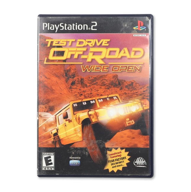 Test Drive Off Road Wide Open for Sony PlayStation 2 - Case front cover - Complete in box or case and game.