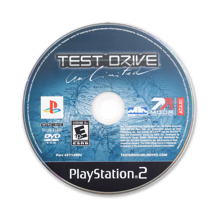 Test Drive Unlimited for Sony PlayStation 2 - Disc front with label - Game only.