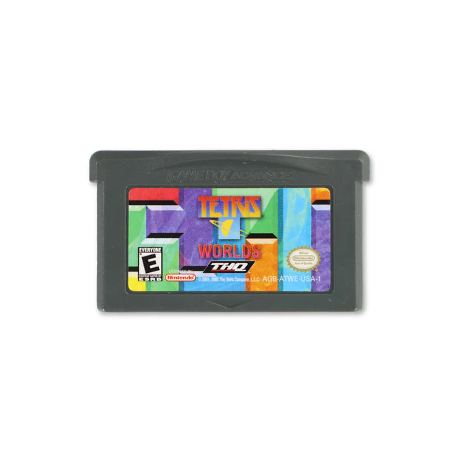 Tetris Worlds for Nintendo Game Boy Advance - Cartridge front with label - Game only.