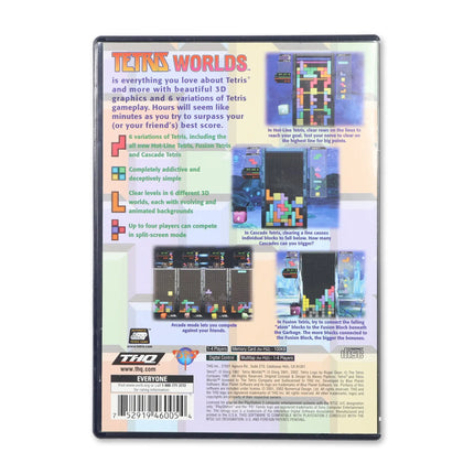 Tetris Worlds for Sony PlayStation 2 - Case back cover - Product gallery.