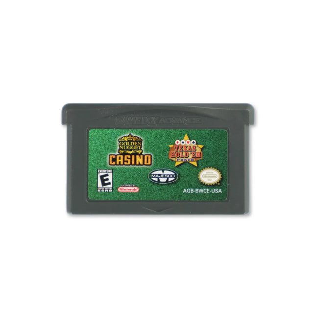 Texas Hold 'em Poker / Golden Nugget Casino for Nintendo Game Boy Advance - Cartridge front with label - Game only.