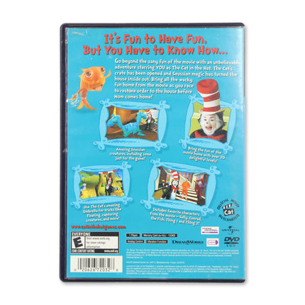 The Cat in the Hat for Sony PlayStation 2 - Case back cover - Product gallery.