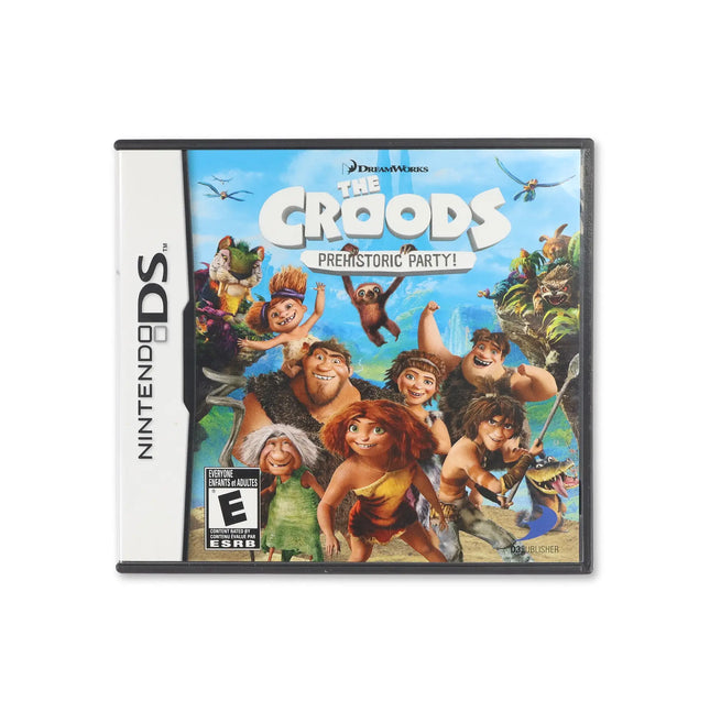 The Croods: Prehistoric Party for Nintendo DS - Box front - Complete in box or box and game.