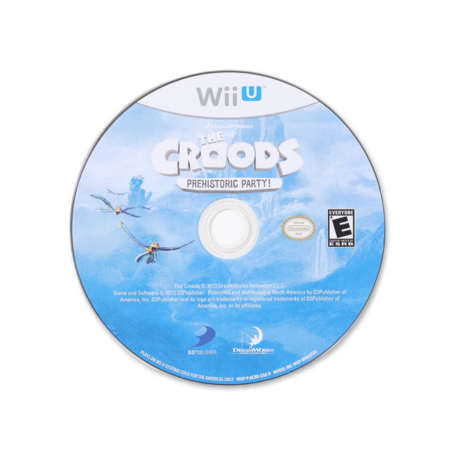 The Croods: Prehistoric Party for Wii U - Cartridge front with label - Game only.