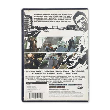 The Getaway for Sony PlayStation 2 - Case back cover - Product gallery.