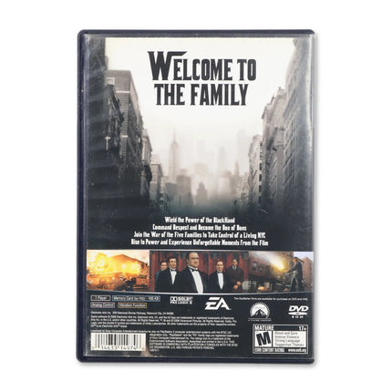 The Godfather for Sony PlayStation 2 - Case back cover - Product gallery.