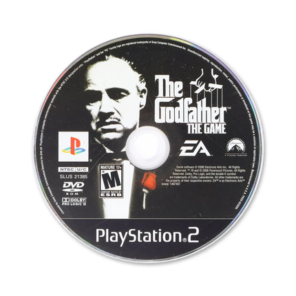 The Godfather for Sony PlayStation 2 - Disc front with label - Game only.