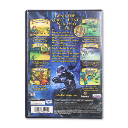 The Hobbit for Sony PlayStation 2 - Case back cover - Product gallery.