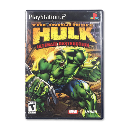 The Incredible Hulk Ultimate Destruction for Sony PlayStation 2 - Case front cover - Complete in box or case and game.