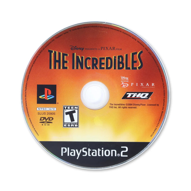 The Incredibles for Sony PlayStation 2 - Disc front with label - Game only.