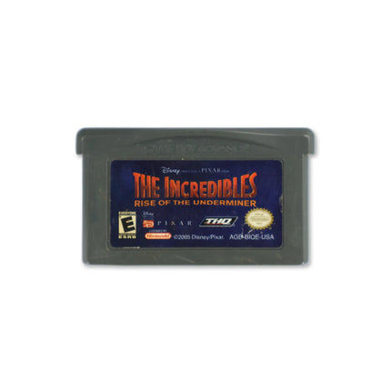 The Incredibles Rise of the Underminer for Nintendo Game Boy Advance - Cartridge front with label - Game only.