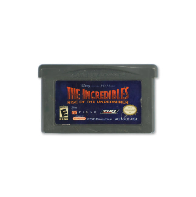 The Incredibles Rise of the Underminer for Nintendo Game Boy Advance - Cartridge front with label - Game only.