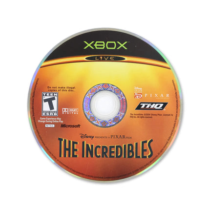 The Incredibles for Microsoft Xbox - Disc front with label - Game only.