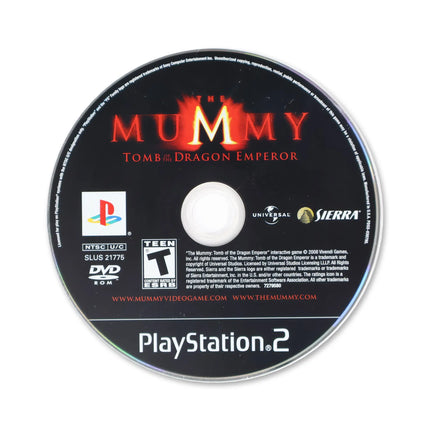 The Mummy Tomb of the Dragon Emperor for Sony PlayStation 2 - Disc front with label - Game only.