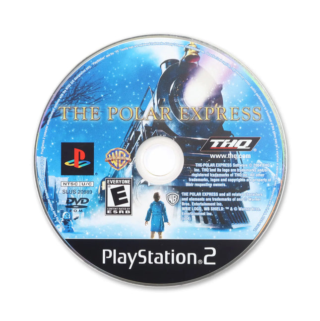 The Polar Express for Sony PlayStation 2 - Disc front with label - Game only.