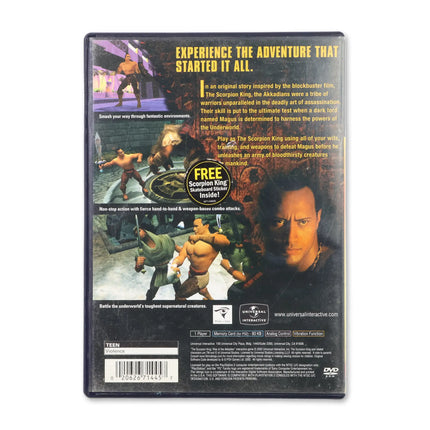 The Scorpion King Rise of the Akkadian for Sony PlayStation 2 - Case back cover - Product gallery.