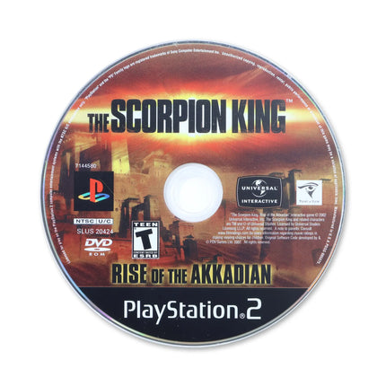 The Scorpion King Rise of the Akkadian for Sony PlayStation 2 - Disc front with label - Game only.