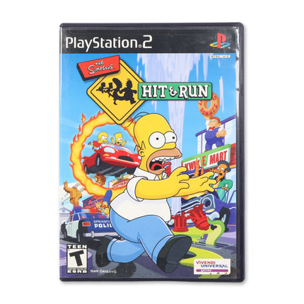 The Simpsons Hit and Run for Sony PlayStation 2 - Case front cover - Complete in box or case and game.