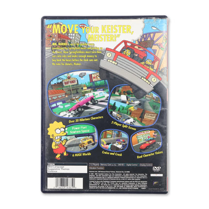 The Simpsons Road Rage [Greatest Hits] for Sony PlayStation 2 - Case back cover - Product gallery.