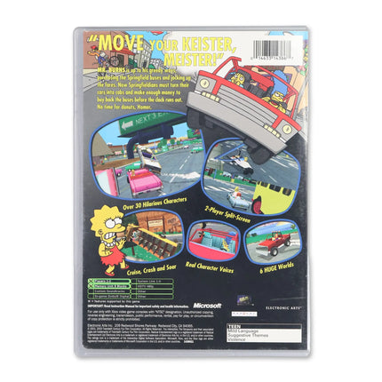 The Simpsons Road Rage [Platinum Hits] for Microsoft Xbox - Case back cover - Product gallery.