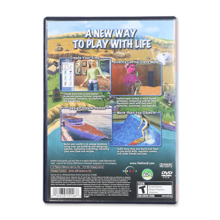 The Sims 2 [Greatest Hits] for Sony PlayStation 2 - Case back cover - Product gallery.