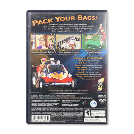 The Sims Bustin Out [Greatest Hits] for Sony PlayStation 2 - Case back cover - Product gallery.