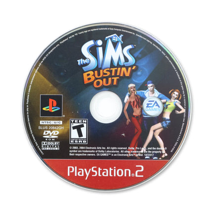The Sims Bustin Out [Greatest Hits] for Sony PlayStation 2 - Disc front with label - Game only.