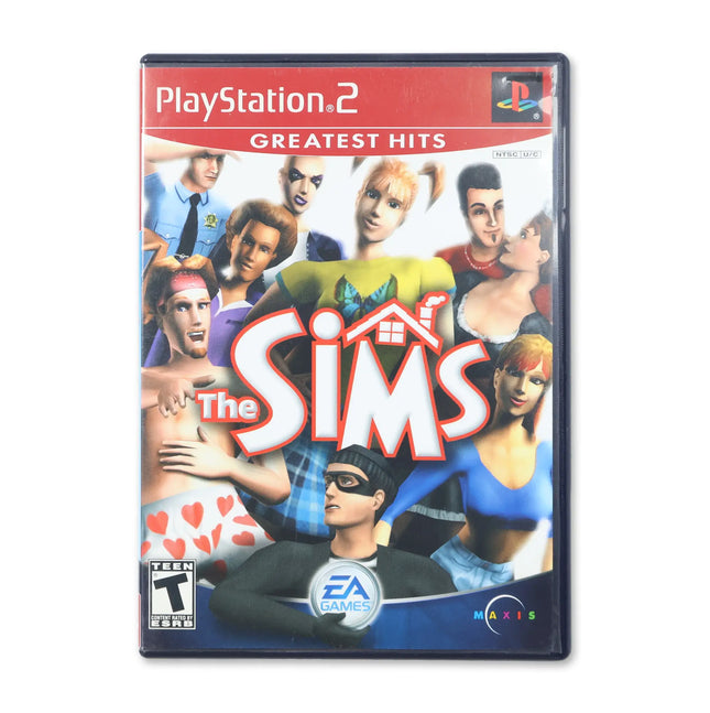 The Sims [Greatest Hits] for Sony PlayStation 2 - Case front cover - Complete in box or case and game.