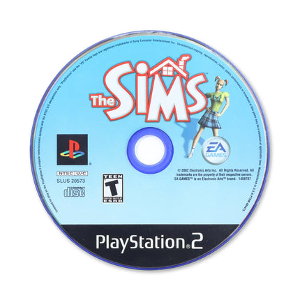 The Sims for Sony PlayStation 2 - Disc front with label - Game only.