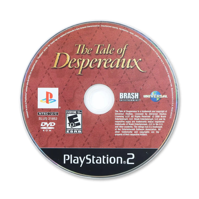 The Tale of Despereaux for Sony PlayStation 2 - Disc front with label - Game only.