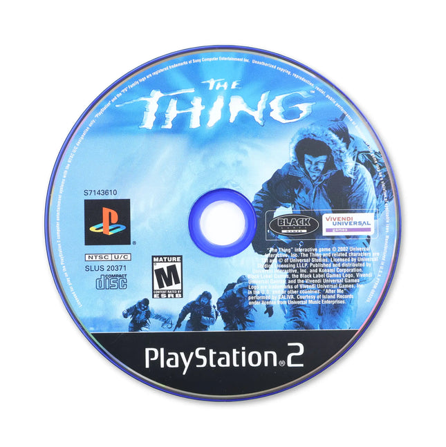 The Thing for Sony PlayStation 2 - Disc front with label - Game only.