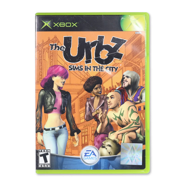 The Urbz Sims in the City for Microsoft Xbox - Case front cover - Complete in box or case and game.