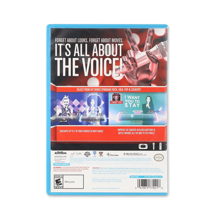 The Voice: I Want You for Wii U - Box back - Product gallery.