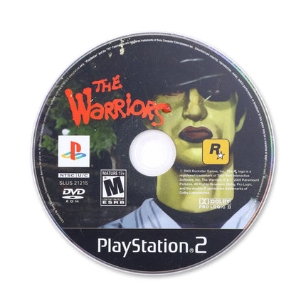 The Warriors for Sony PlayStation 2 - Disc front with label - Game only.